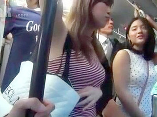 Nippon teen's bus ride turns filthy with furious fucking and grope session!